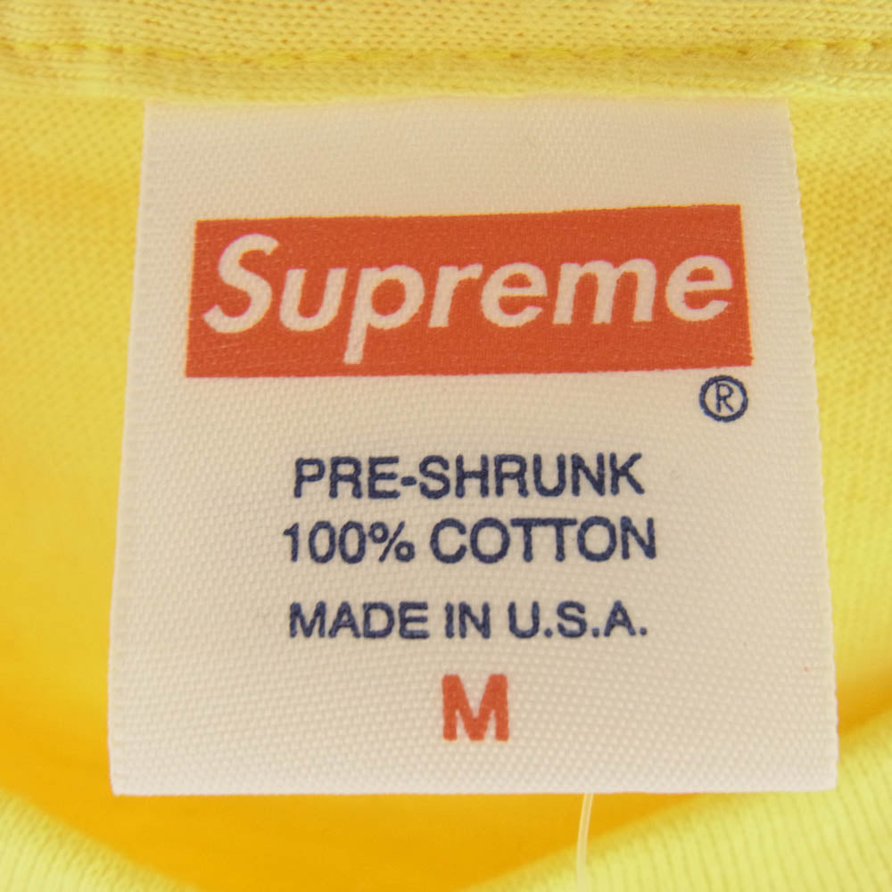 Supreme シュプリーム 12SS × Independent インディペンデント Pocket Tee ロゴ ポケット 半袖 Tシャツ イエロー系 M イエロー系 M【新古品】【未使用】【中古】