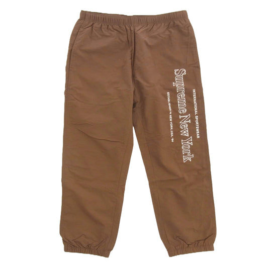 Supreme シュプリーム 20AW SIDE LOGO TRACK PANT サイドロゴ 刺繍 トラック パンツ ブラウン系 M【中古】
