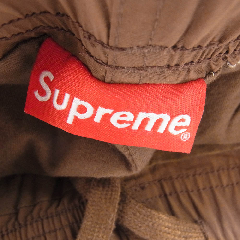 Supreme シュプリーム 20AW SIDE LOGO TRACK PANT サイドロゴ 刺繍 トラック パンツ ブラウン系 M【中古】