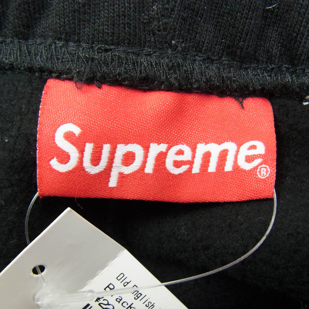 Supreme シュプリーム 21SS Old English Wrap Sweatpant オールド イングリッシュ スウェット パンツ ブラック系 M【中古】