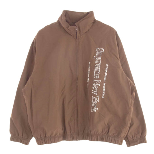 Supreme シュプリーム 20AW Side Logo Track Jacket サイドロゴ 刺繍 トラック ジャケット ブラウン系 L【中古】
