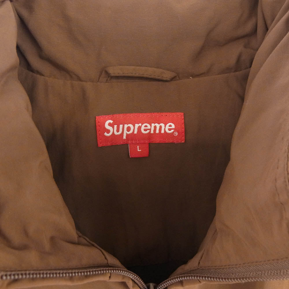 Supreme シュプリーム 20AW Side Logo Track Jacket サイドロゴ 刺繍 トラック ジャケット ブラウン系 L【中古】