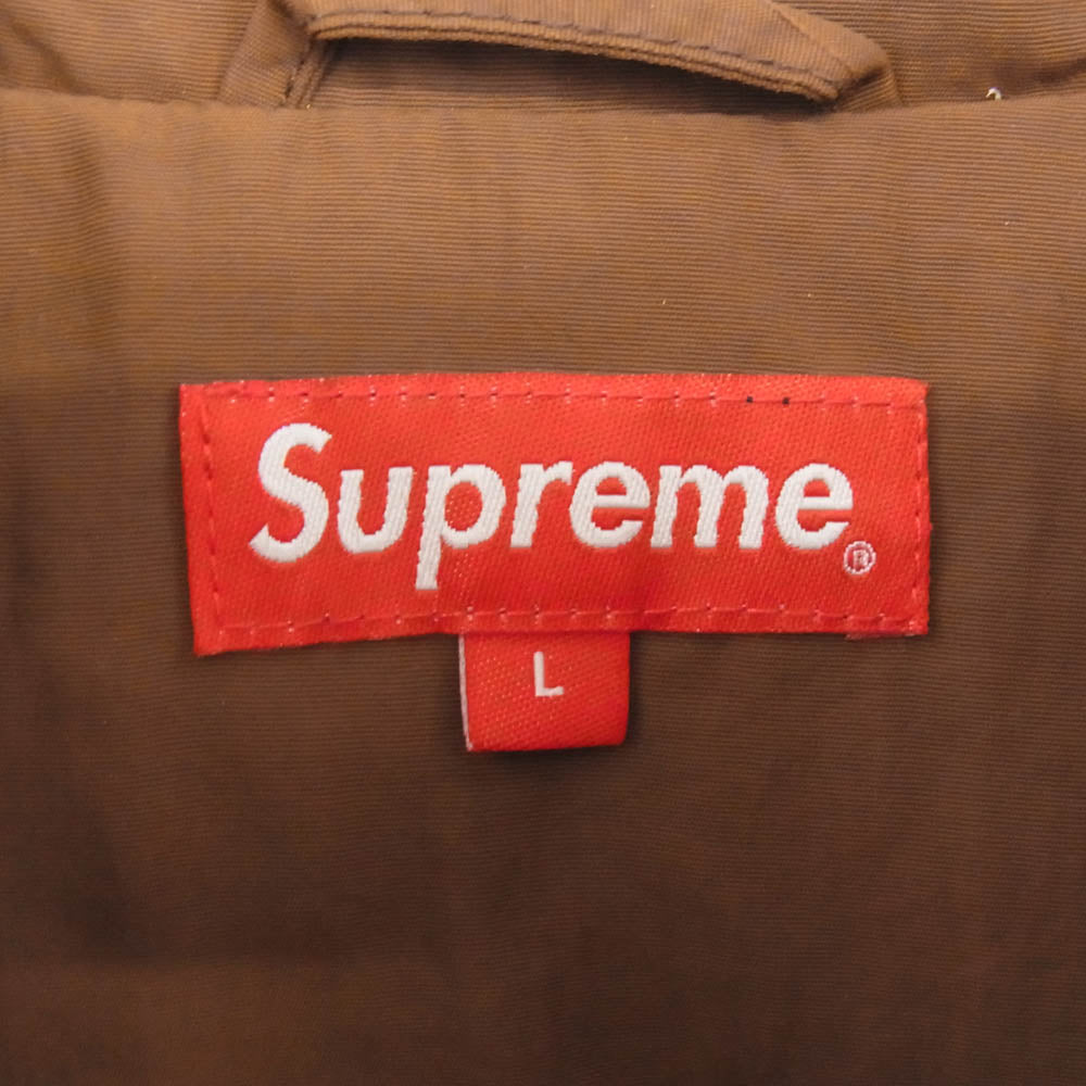 Supreme シュプリーム 20AW Side Logo Track Jacket サイドロゴ 刺繍 トラック ジャケット ブラウン系 L【中古】