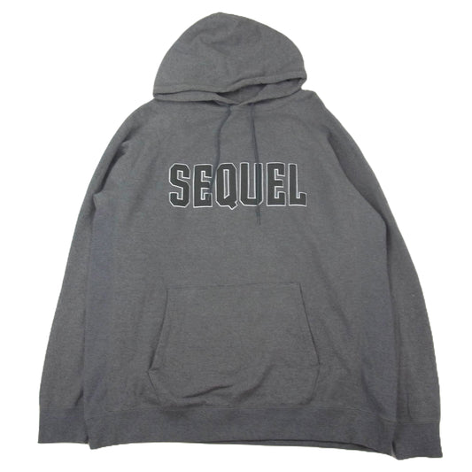 SEQUEL シークエル ロゴ スウェット パーカー グレー系 XL【中古】
