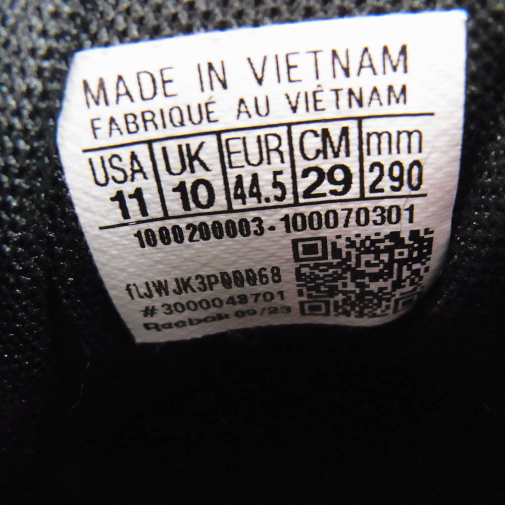 Reebok リーボック 100070301 ANSWER III アンサー スニーカー ブラック系 ホワイト系 29cm【中古】