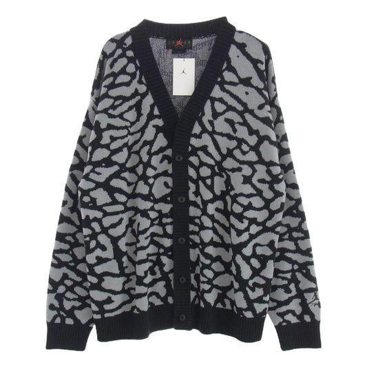 NIKE ナイキ JORDAN BRAND AS M J FLT HRTG CARDIGAN ジョーダン ブランド ジョーダン FLT ヘリテージ カーディガン グレー系 ブラック系 XXL【新古品】【未使用】【中古】