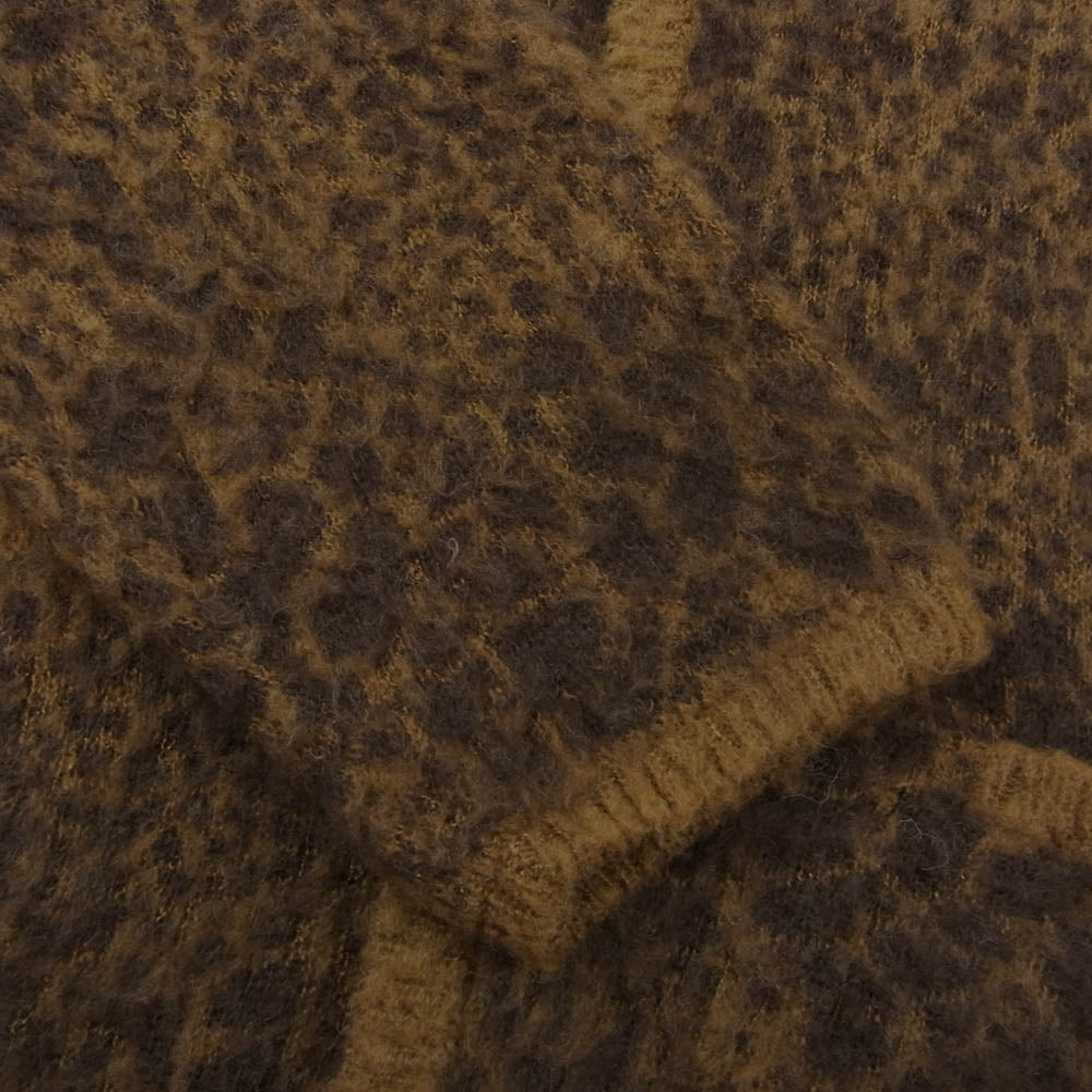 NEIGHBORHOOD ネイバーフッド 21AW 212FUNH-KNM04 MOHAIR CARDIGAN モヘア カーディガン ブラウン系 XL【中古】