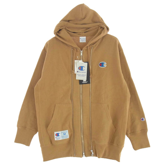 UNDERCOVER アンダーカバー UC1E4811 × Champion チャンピオン REVERSE WEAVE リバースウィーブ ジップアップ フーディ パーカー ライトブラウン系 M【新古品】【未使用】【中古】