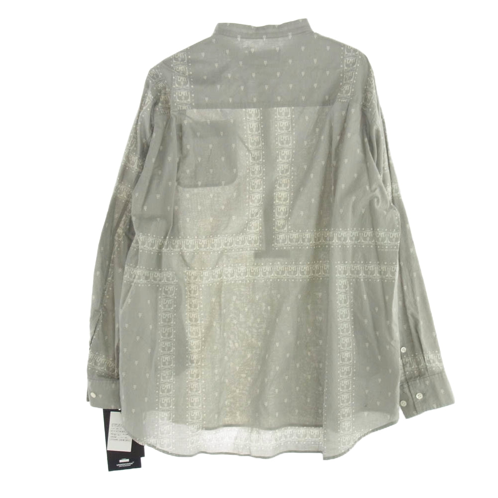 UNDERCOVER アンダーカバー UC2D9402 Cotton pullover shirt プルオーバー シャツ グレー系 2【新古品】【未使用】【中古】