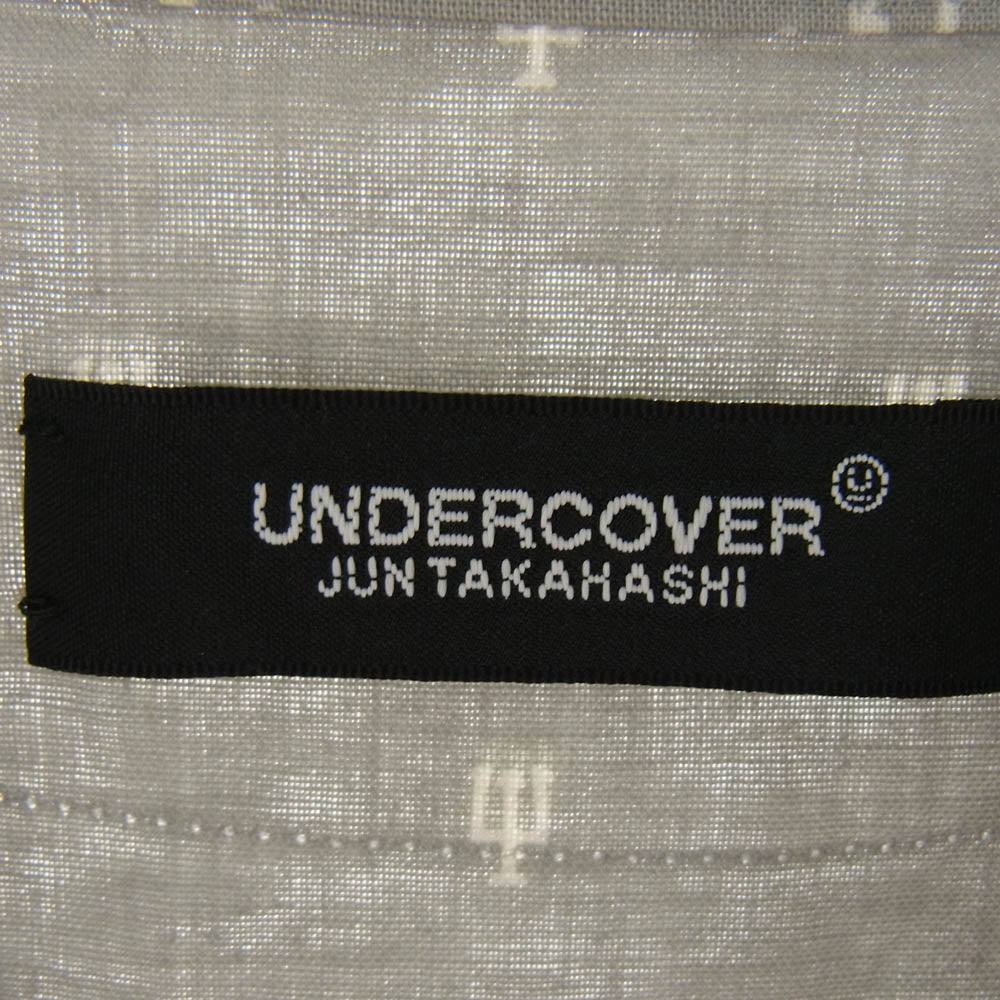 UNDERCOVER アンダーカバー UC2D9402 Cotton pullover shirt プルオーバー シャツ グレー系 2【新古品】【未使用】【中古】