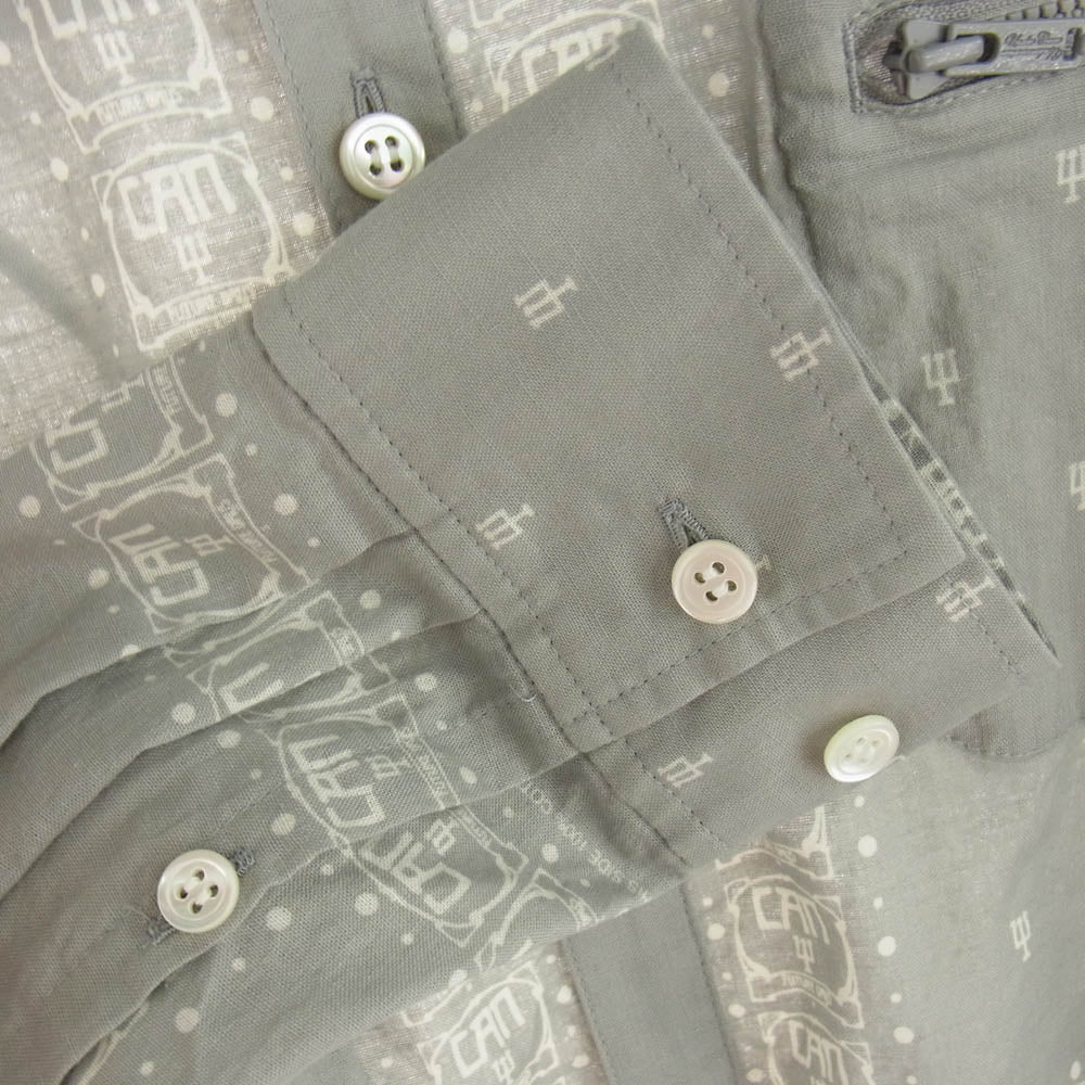 UNDERCOVER アンダーカバー UC2D9402 Cotton pullover shirt プルオーバー シャツ グレー系 2【新古品】【未使用】【中古】