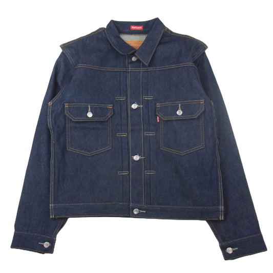UNDERCOVER アンダーカバー 25SS 001YD0000 × Levis リーバイス コンバーチブル トラッカー ジャケット インディゴブルー系 L【新古品】【未使用】【中古】