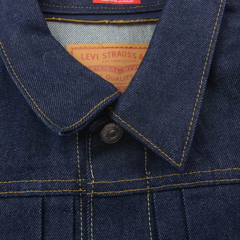 UNDERCOVER アンダーカバー 25SS 001YD0000 × Levis リーバイス コンバーチブル トラッカー ジャケット インディゴブルー系 L【新古品】【未使用】【中古】