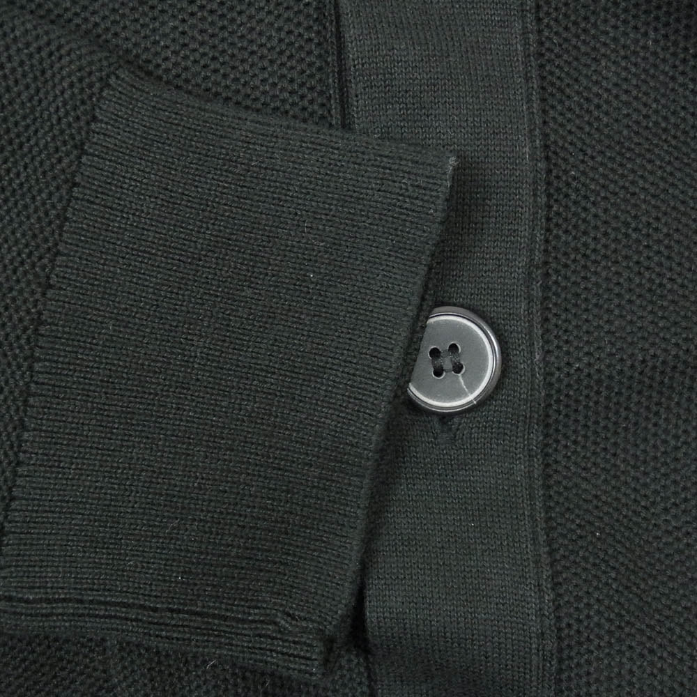 theory セオリー 02-9103002-050-902 ショールカラー コットン カーディガン ブラック系 S【中古】