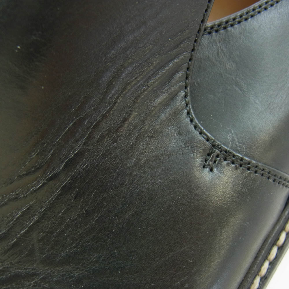 SARTORE サルトル イタリア製 フリンジ シューズ ブラック系 37【中古】