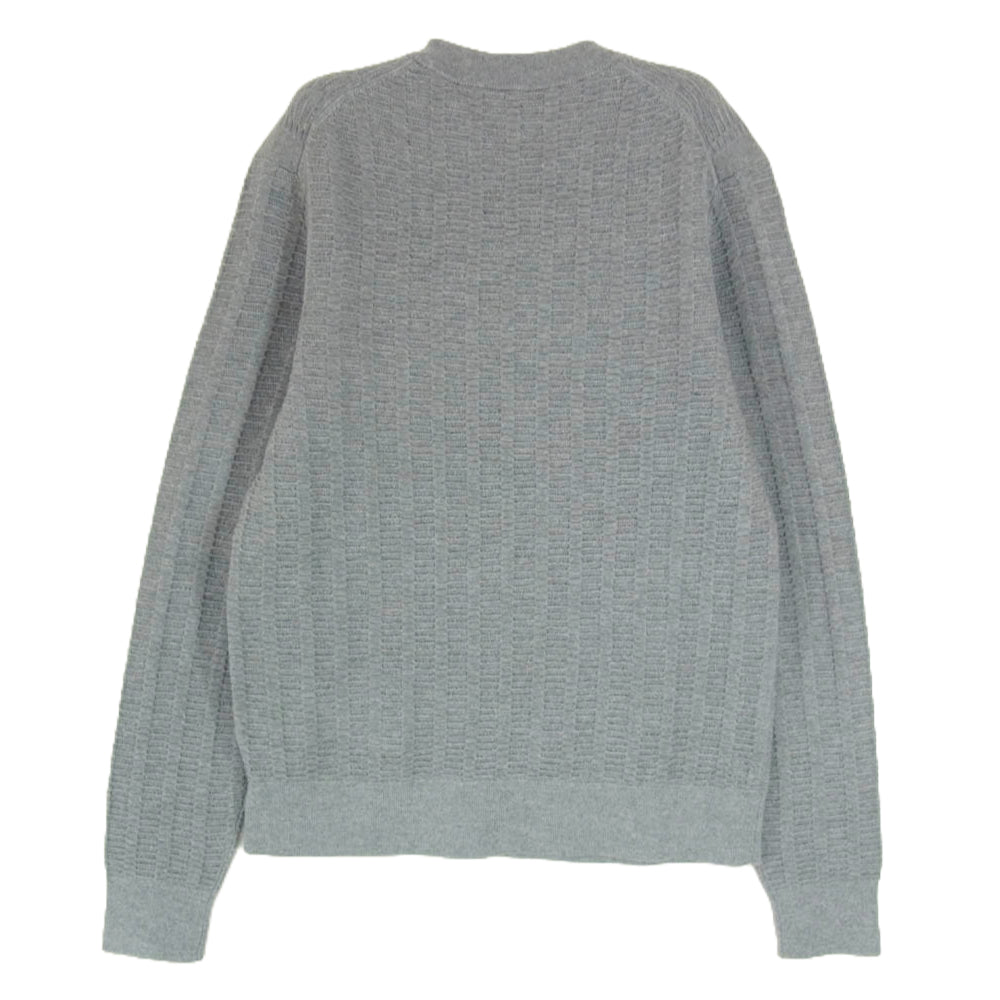 theory セオリー ウール ニット トップス 長袖 ロングスリーブ 丸首 クルーネック グレー系 S【極上美品】【中古】