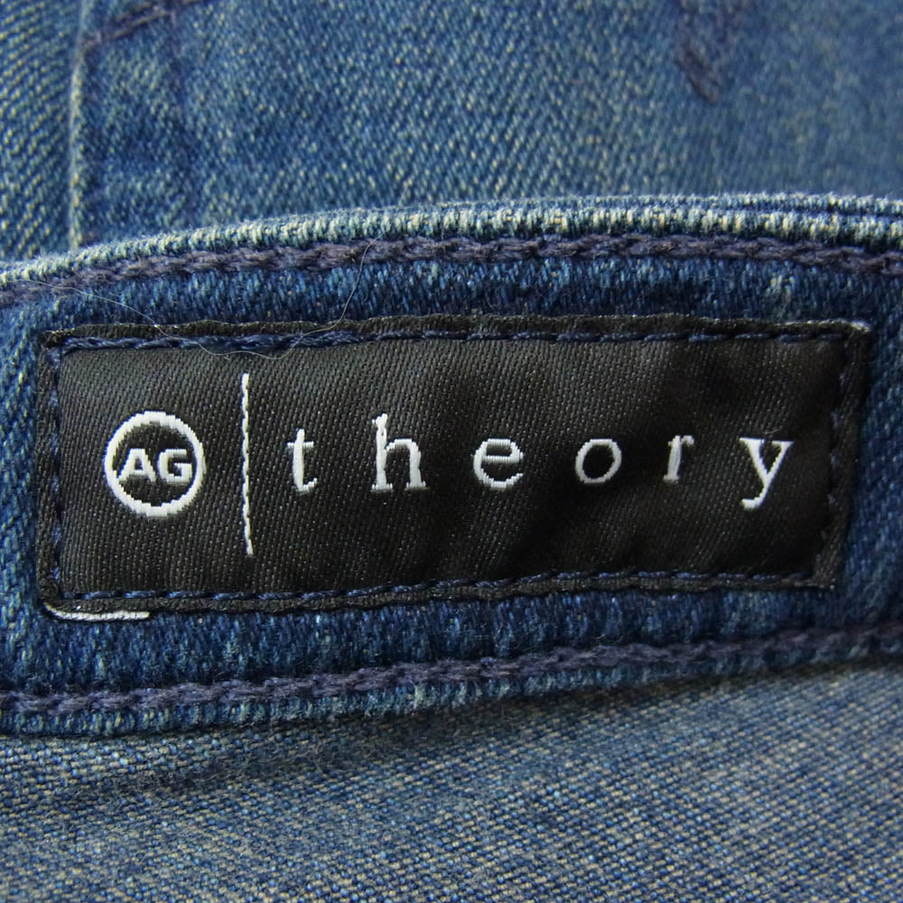 theory セオリー × AG エージー 01-5360950 スーパー ワイド レッグ デニム パンツ インディゴブルー系 26【新古品】【未使用】【中古】