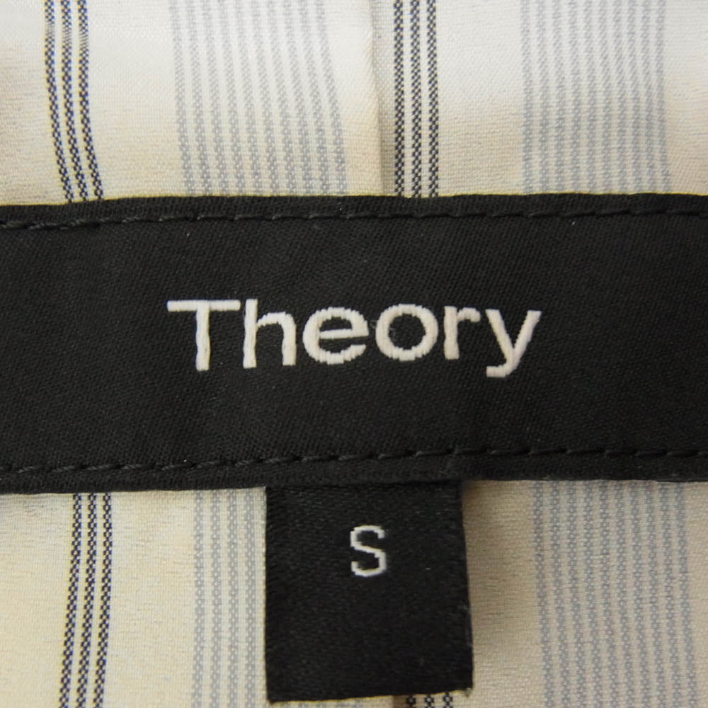 theory セオリー 01-6160805 ラムレザー シングル ライダース ベージュ グレー系 S【中古】