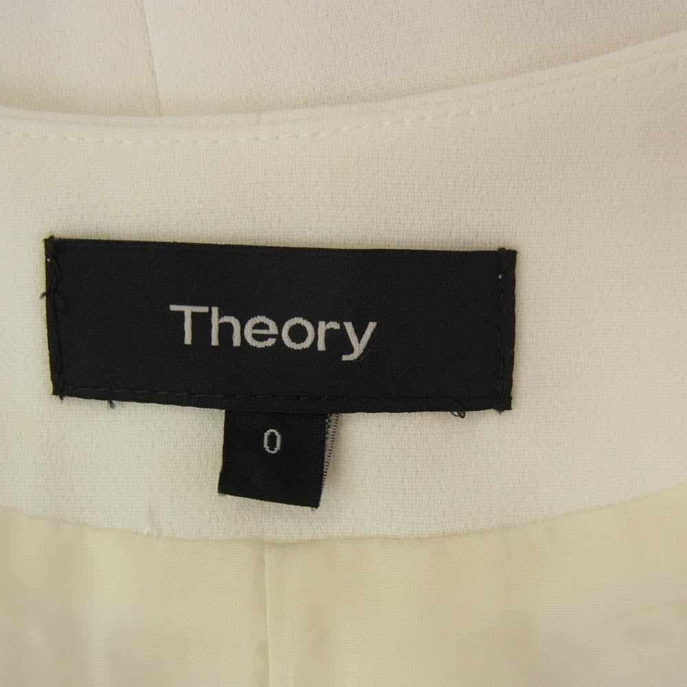 theory セオリー ロング ジレ ベスト ワンピース オフホワイト系【中古】