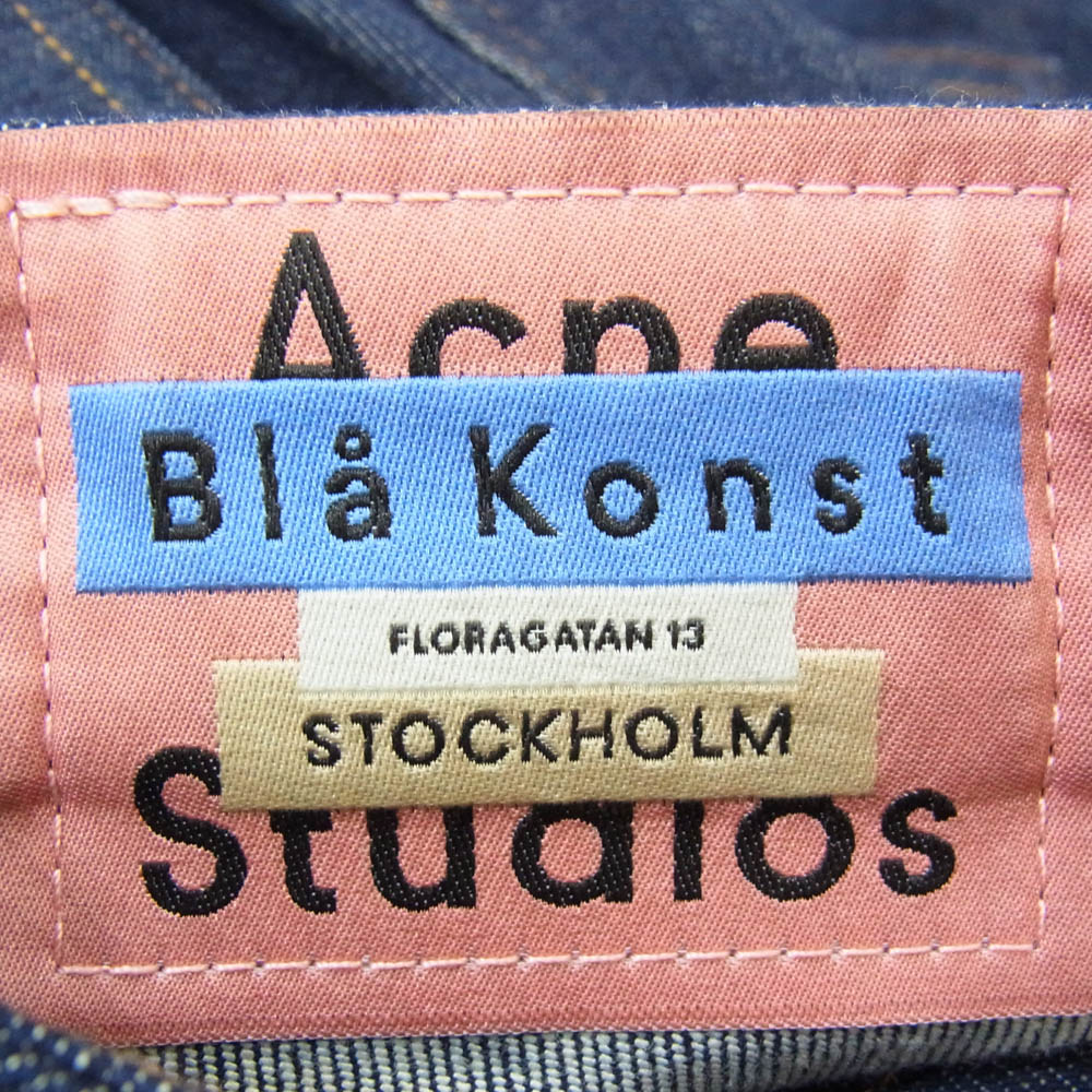ACNE STUDIOS アクネストゥディオズ bla konst ブロコンスト 1577-343-6529 デニム スキニー パンツ インディゴブルー系 26【新古品】【未使用】【中古】