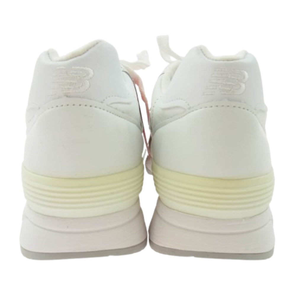 NEW BALANCE ニューバランス M1400JWT USA製 レザー オールホワイト ローカット スニーカー ホワイト系 24.5cm【中古】