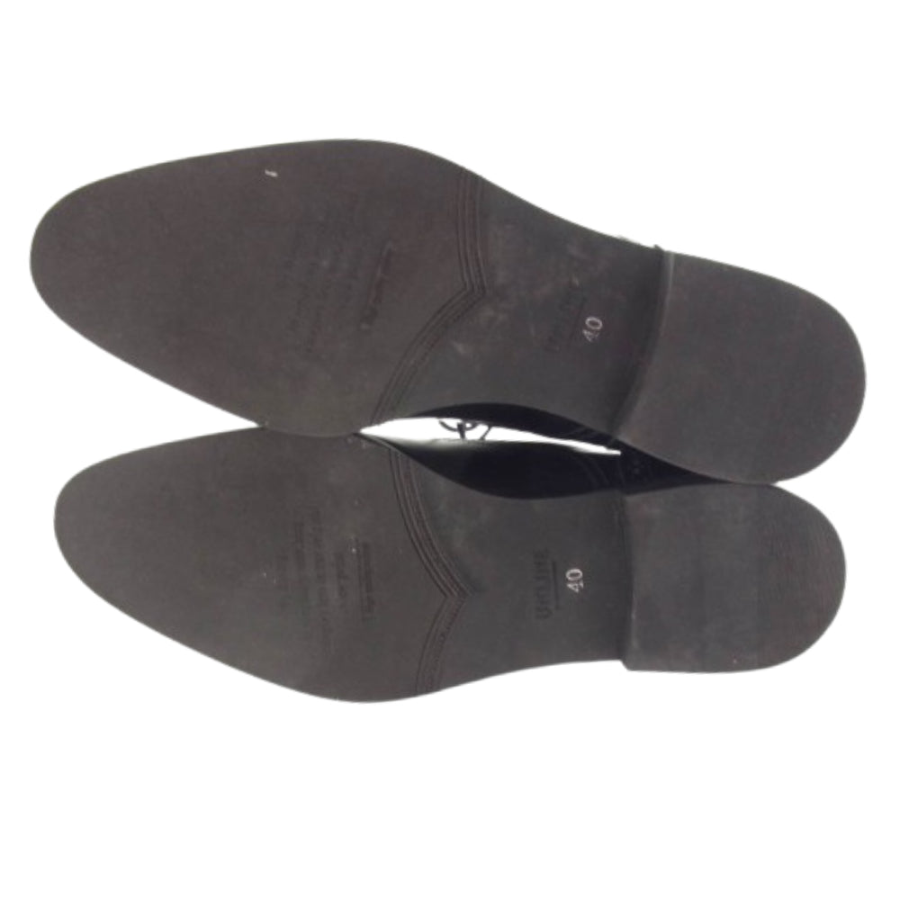 アンラインバイアルフレッドバニスター ストレートチップ レザー シューズ 革靴 ブラック系 40【中古】