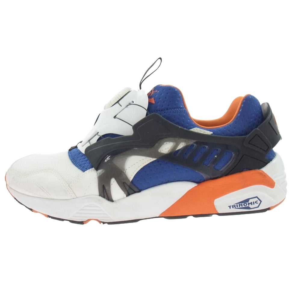 PUMA プーマ DISC BLAZE 3D AFAST FWD ディスク ブレイズ スニーカー ホワイト系 ブルー系 オレンジ系 28cm【中古】