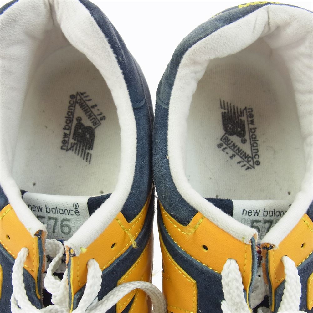 NEW BALANCE ニューバランス M576PBY 英国製 576スエード ローカット  スニーカー ネイビー系 US10【中古】