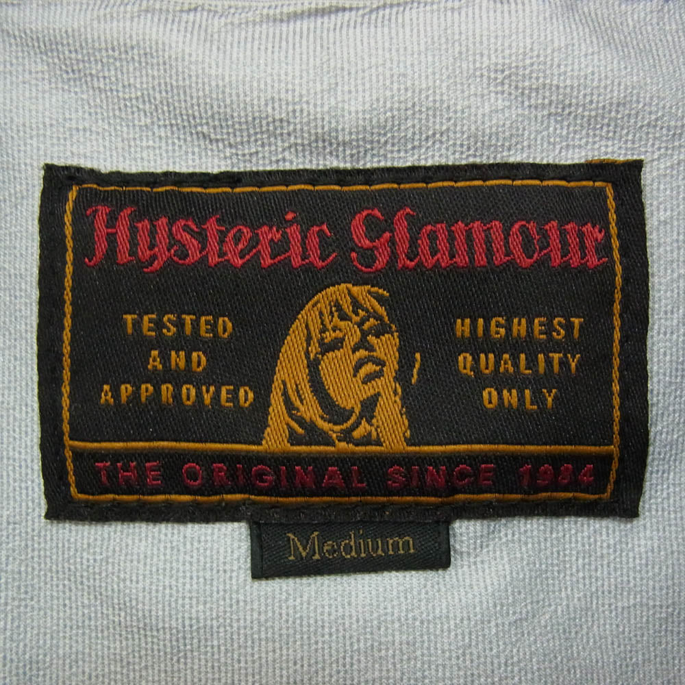 HYSTERIC GLAMOUR ヒステリックグラマー 0261AB02 ワッペン ミリタリー フーデッド ジャケット カーキ系 M【中古】