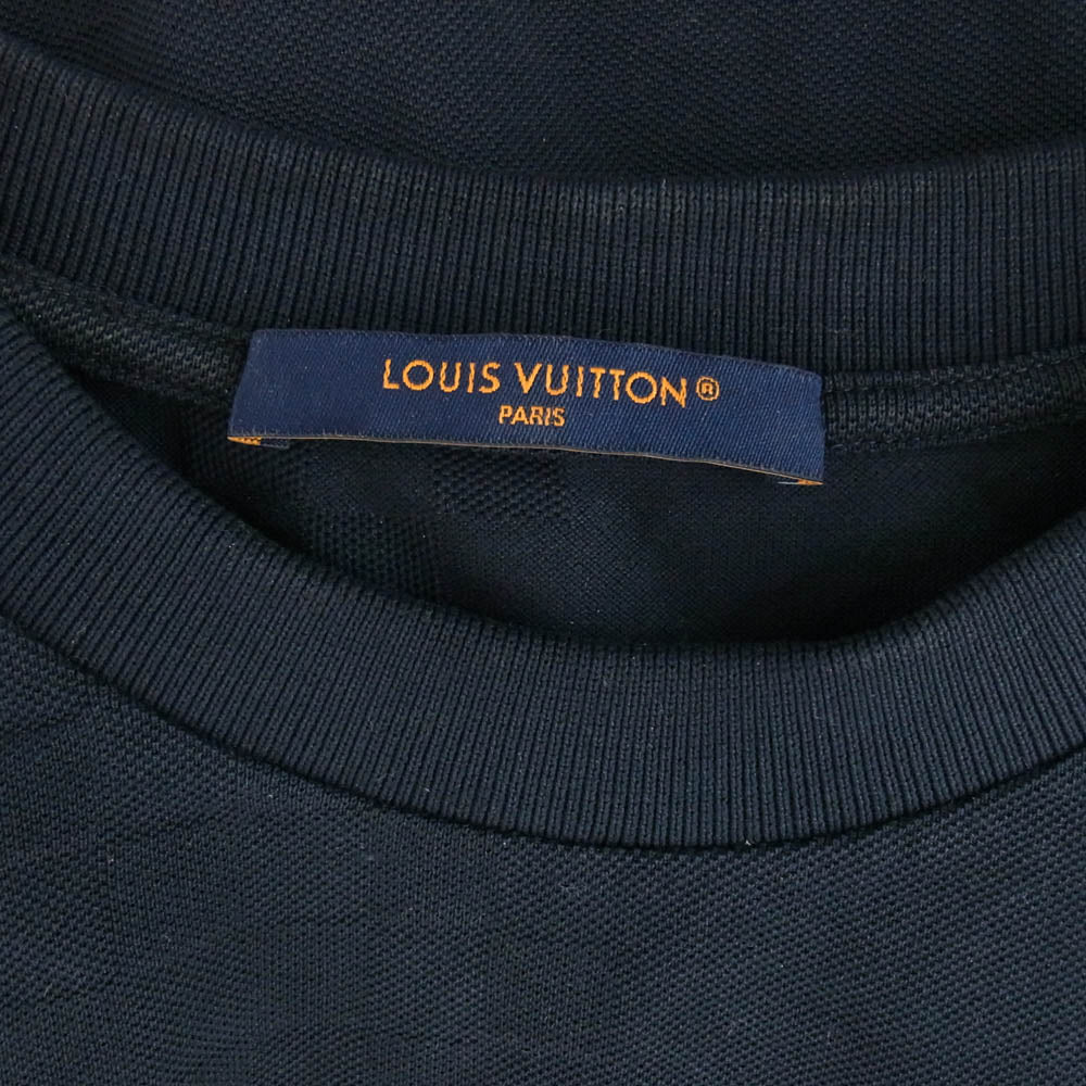 LOUIS VUITTON ルイ・ヴィトン 1A7XE2 LVSE Half Damier Pocket T-Shirt  ハーフ ダミエ ポケット Tシャツ ネイビー系 XL【中古】