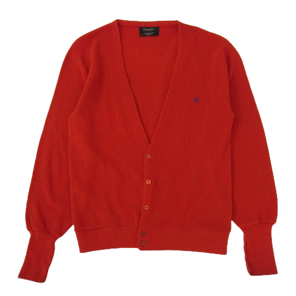 Christian Dior クリスチャンディオール USA製 monsieur カーディガン レッド系 XL【中古】