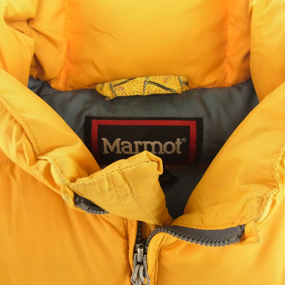 MARMOT マーモット 5633J J ナイロン ダウン ベスト イエロー系 M【中古】