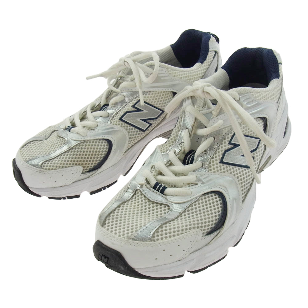 NEW BALANCE ニューバランス MR530SG スニーカー ランニングシューズ ホワイト系 シルバー系 ネイビー系 26cm【中古】