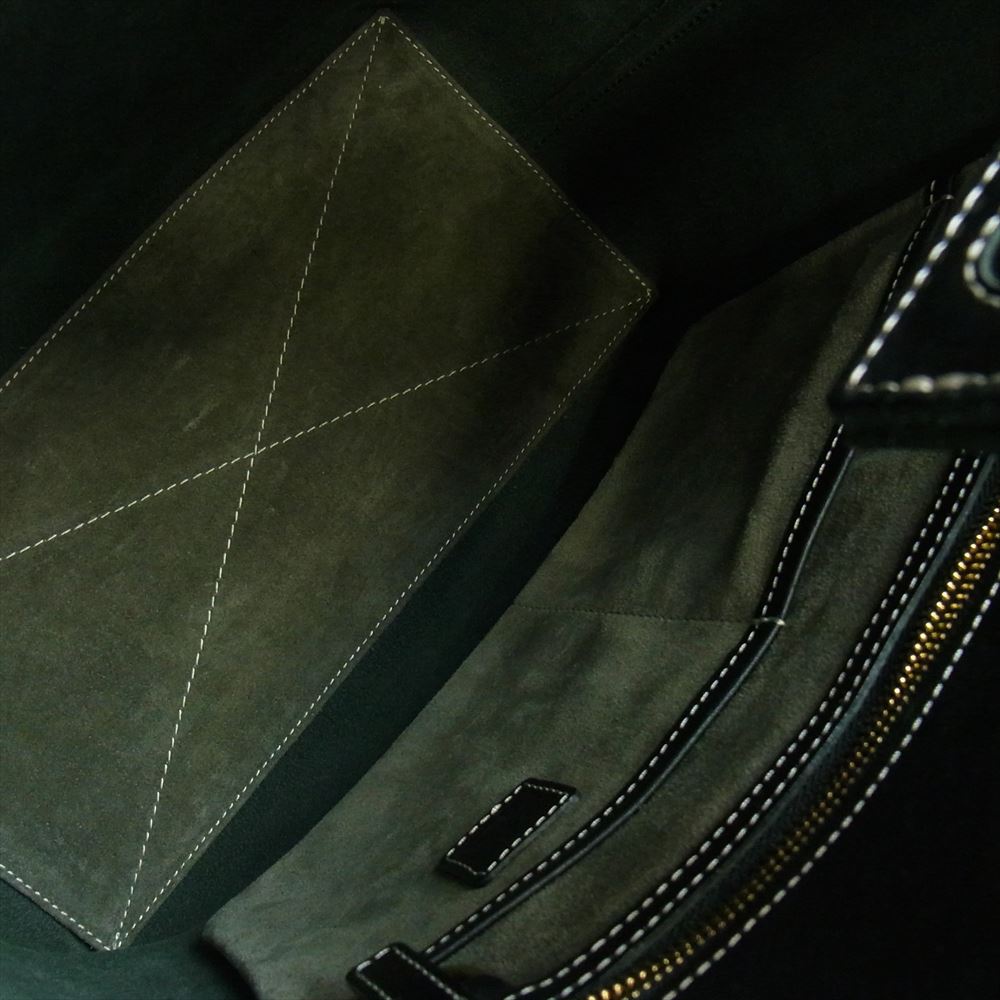 土屋鞄製造所 オイルメロウレザー ディアリオ ワンショルダー バッグ ブラック系【中古】