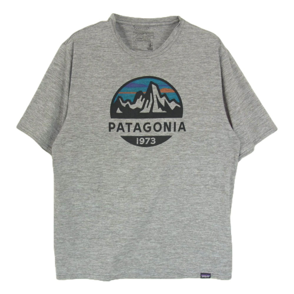 patagonia パタゴニア 45235SP20 キャプリーンクールデイリー ロゴ 半袖 Tシャツ グレー系 S【中古】