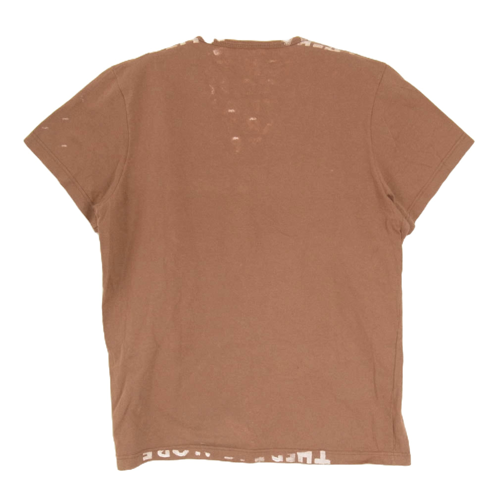 MARTIN MARGIELA マルタンマルジェラ 初期 AIDS エイズティー Tシャツ 半袖 ブラウン系 S【中古】