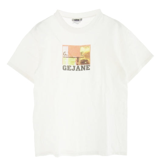 GOODENOUGH グッドイナフ 98年製 90s 初期 archive アーカイブ Hanes BEEFY GEJANE プリント Tee 半袖 Ｔシャツ ホワイト系 M【中古】
