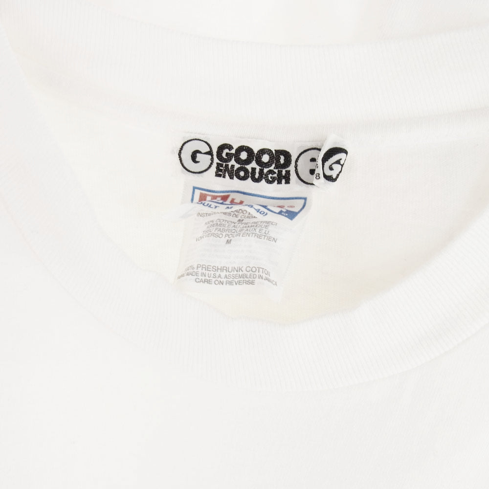 GOODENOUGH グッドイナフ 98年製 90s 初期 archive アーカイブ Hanes BEEFY GEJANE プリント Tee 半袖 Ｔシャツ ホワイト系 M【中古】