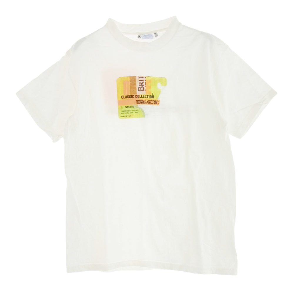 GOODENOUGH グッドイナフ 90s 初期 archive アーカイブ Hanes BEEFY G CLASSC COLLECTION プリント Tee 半袖 Ｔシャツ ホワイト系 M【中古】