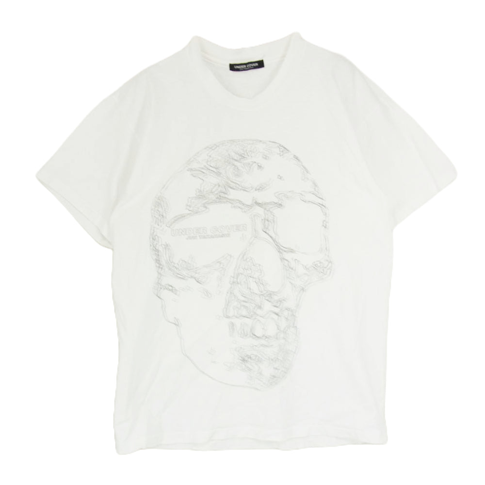 UNDERCOVER アンダーカバー 90s 初期 archive アーカイブ スカル ドクロ プリント 半袖 Ｔシャツ ホワイト系 サイズ表記無【中古】