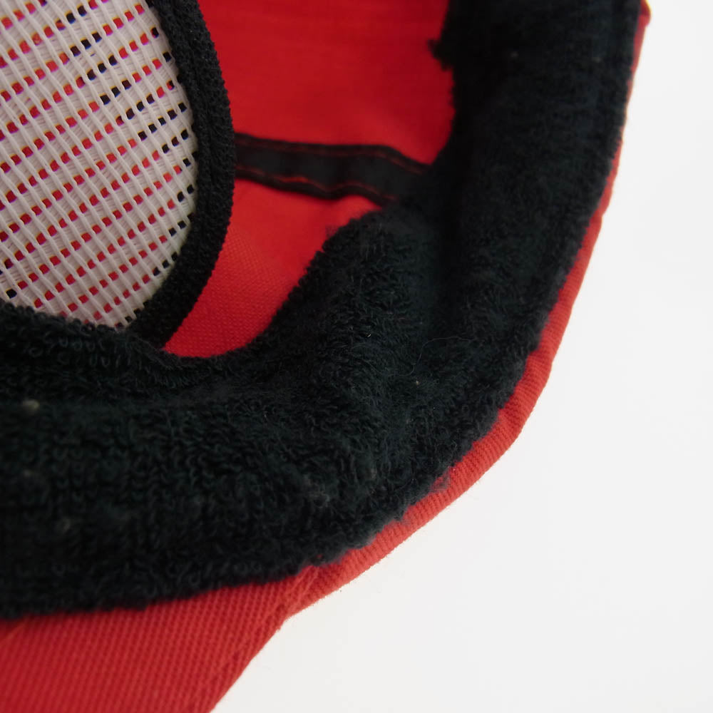 GOODENOUGH グッドイナフ 初期 archive アーカイブ フルロゴ 刺繍 サンバイザー付 CAP キャップ レッド系【中古】