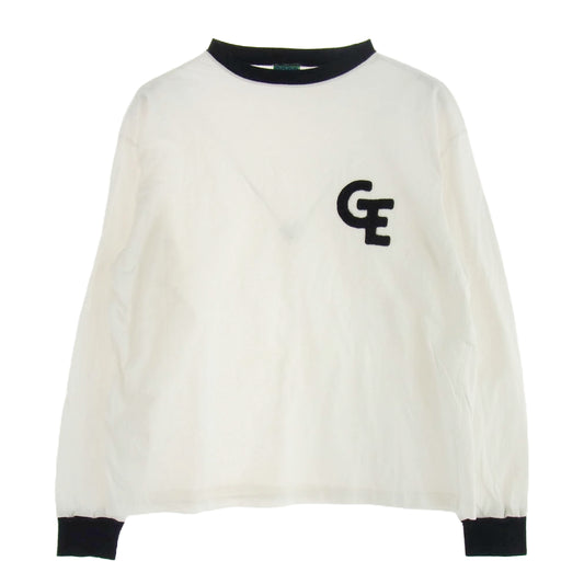 GOODENOUGH グッドイナフ 90s 初期 archive アーカイブ GE ワッペン トリム ロンT ホワイト系 L【中古】