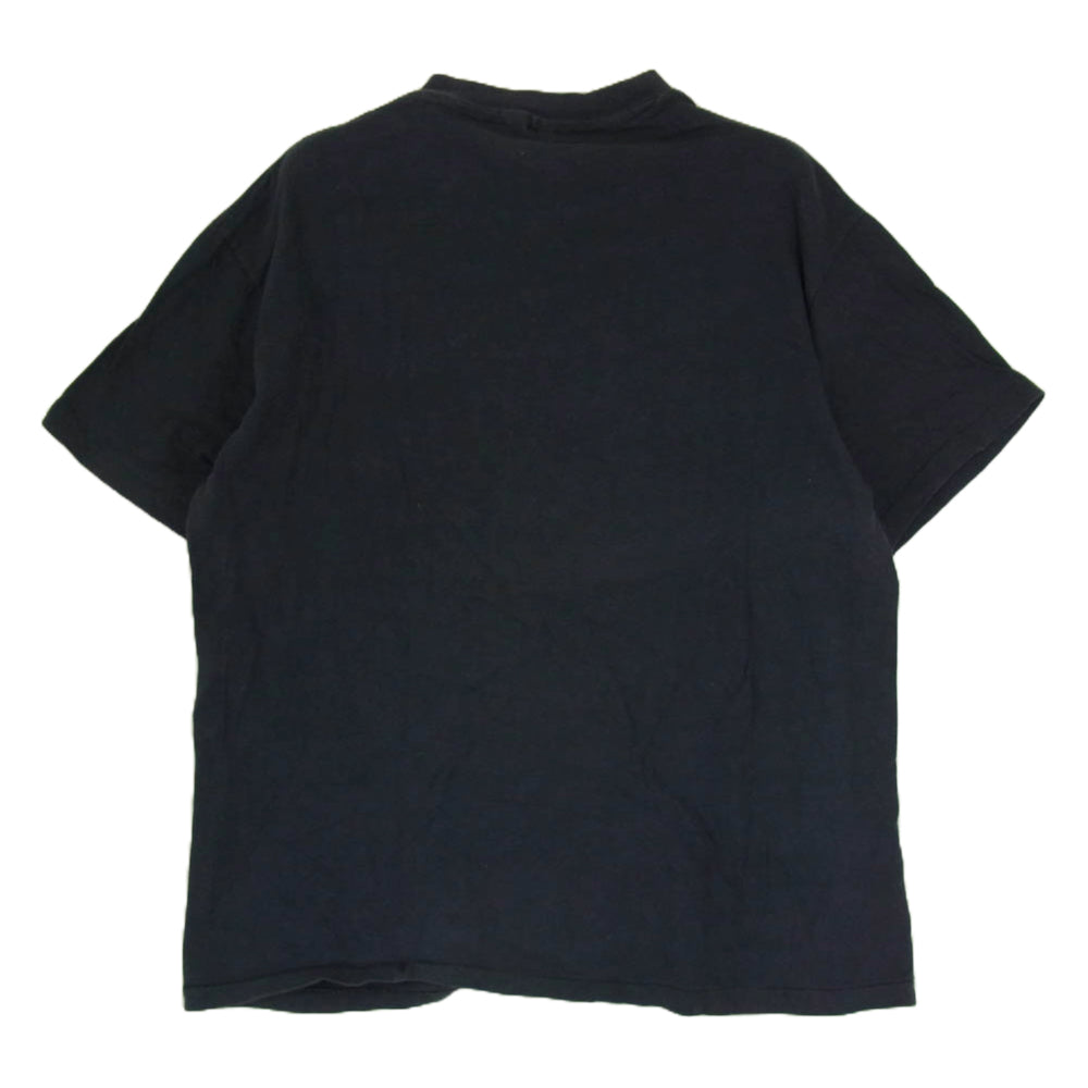 ヴィンテージ 80s Hanes def jam 半袖 プリント Tシャツ ネイビー系 L【中古】