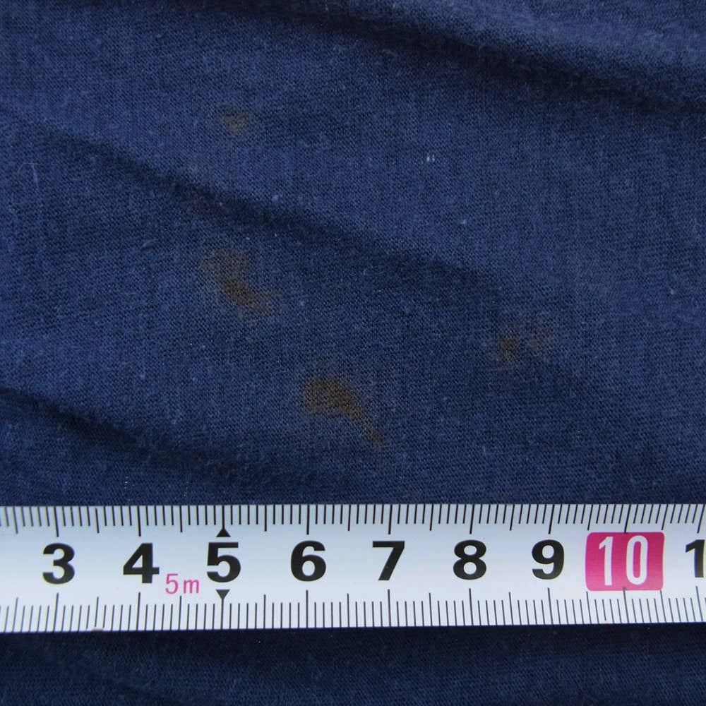 UNDERCOVER アンダーカバー 90s 初期 archive アーカイブ ピンクタグ インサイドアウト ロゴ プリント 半袖 Ｔシャツ ネイビー系【中古】