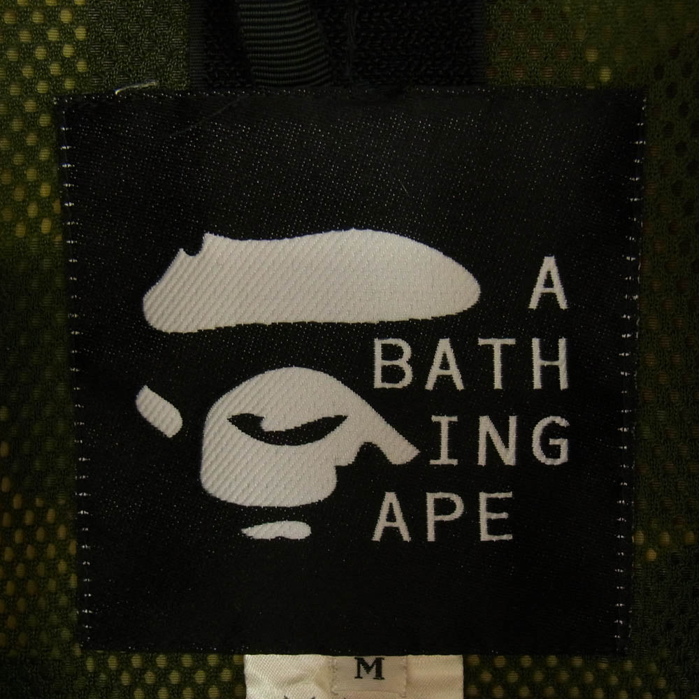 A BATHING APE アベイシングエイプ 96年製 90s 初期 archive アーカイブ１st カモ 猿迷彩 スノボ ジャケット カーキ系 マルチカラー系 M【中古】