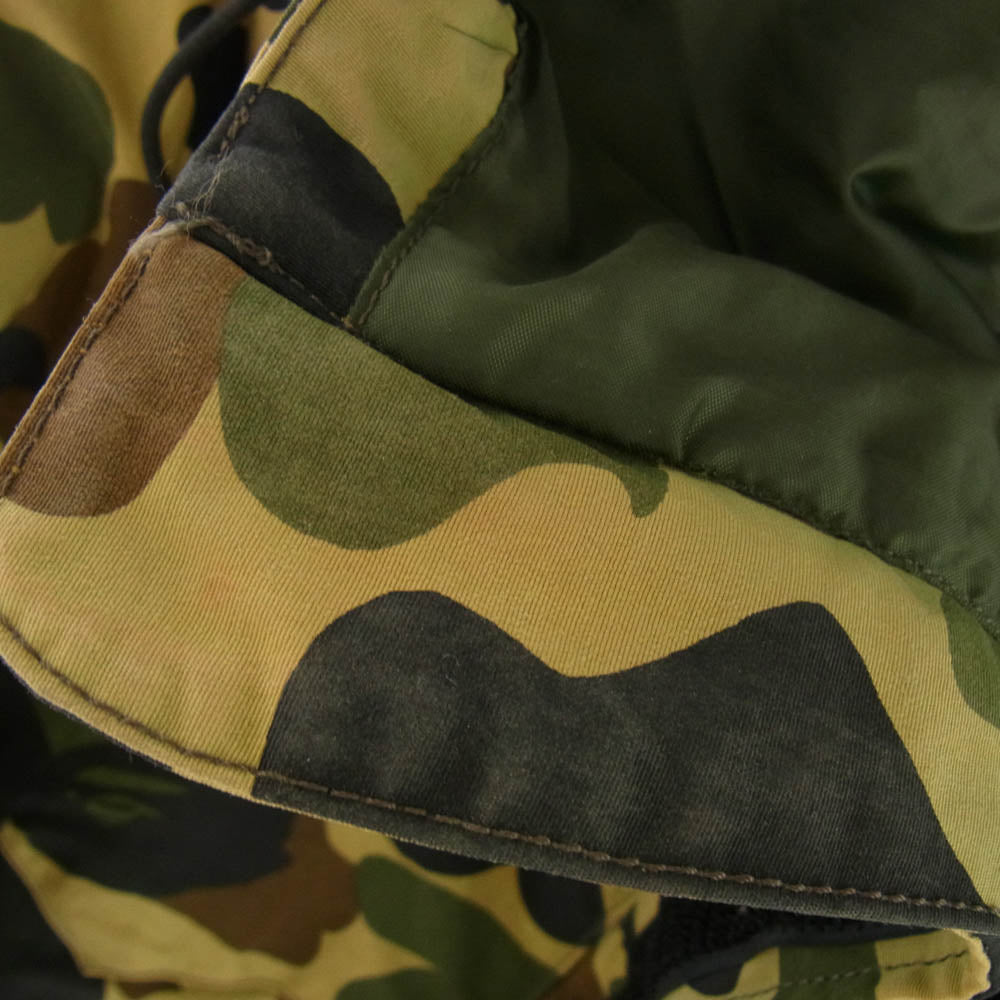 A BATHING APE アベイシングエイプ 96年製 90s 初期 archive アーカイブ１st カモ 猿迷彩 スノボ ジャケット カーキ系 マルチカラー系 M【中古】