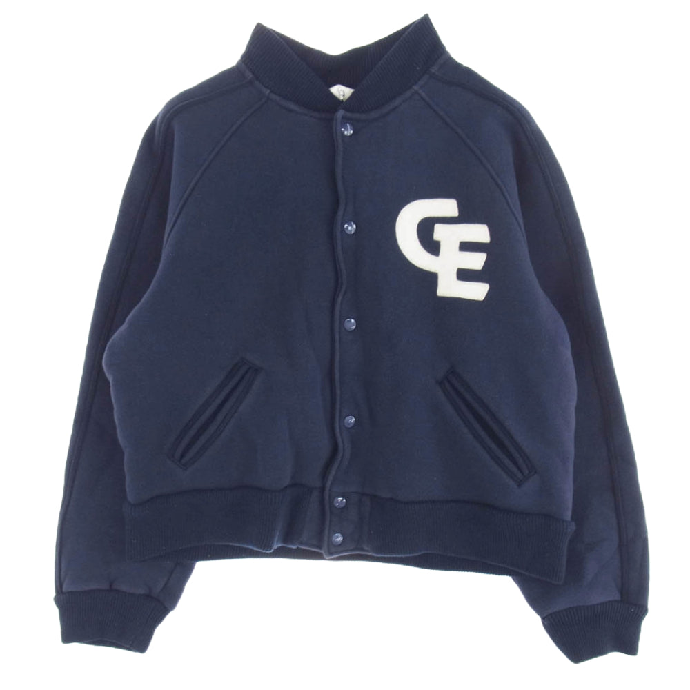 GOODENOUGH グッドイナフ 90s 初期 archive アーカイブ GE ワッペン スウェット スタジャン ネイビー系 M【中古】