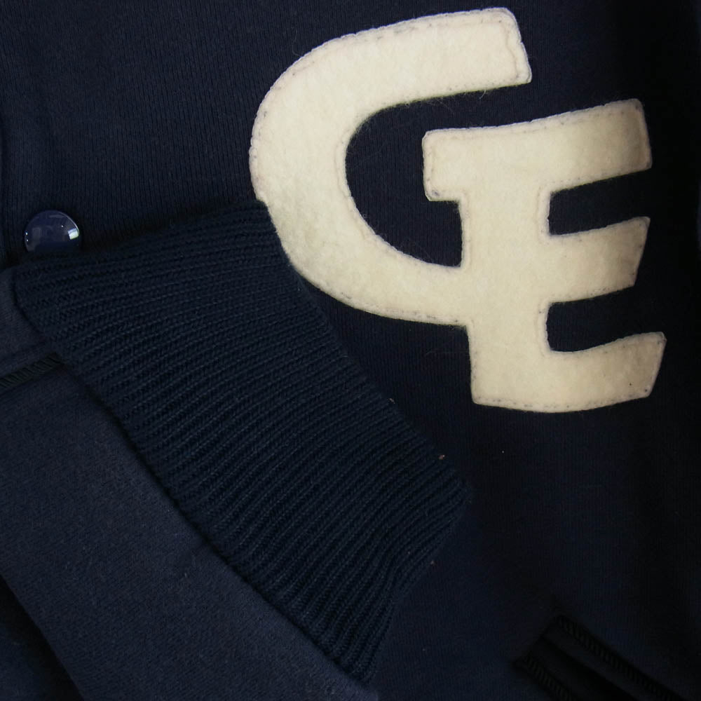 GOODENOUGH グッドイナフ 90s 初期 archive アーカイブ GE ワッペン スウェット スタジャン ネイビー系 M【中古】