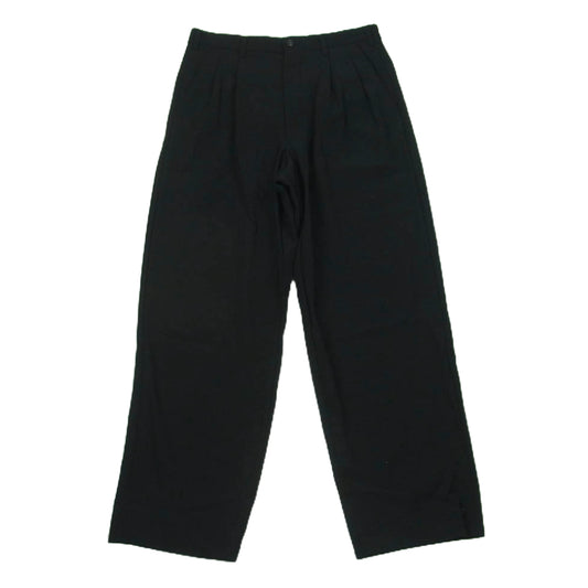 Y's Yohji Yamamoto ワイズ ヨウジヤマモト Y’s for men ワイズフォーメン 94AW MV-X01-104 黒タグ 2タック ウール パンツ ブラック系 S【中古】