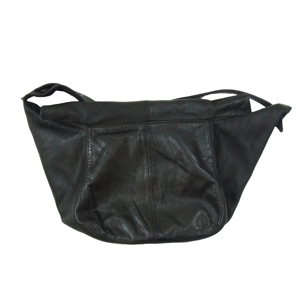 Yohji Yamamoto POUR HOMME ヨウジヤマモトプールオム HZ-I02-772 ホースレザー BLACK Leather shoulder bag ブラック レザー ショルダー バッグ ブラック系【中古】
